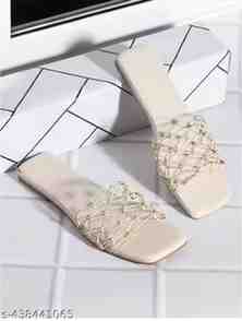 Ladies SlippersRoman Sandals Trend Korean Version Flat-bottomed Thick-soled Beach Slippers Non-slip Slippers